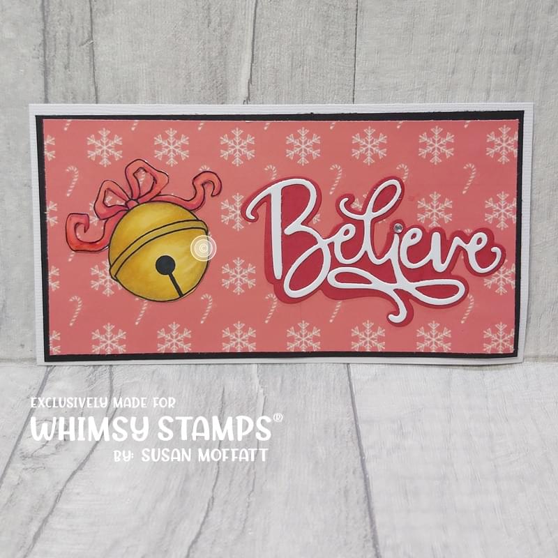 Believe Word and Shadow Die Set - Whimsy Stamps