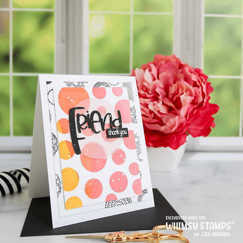 Best Friend Word Die Set - Whimsy Stamps