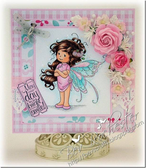 Summer Fairy - Digital Stamp - Whimsy Stamps