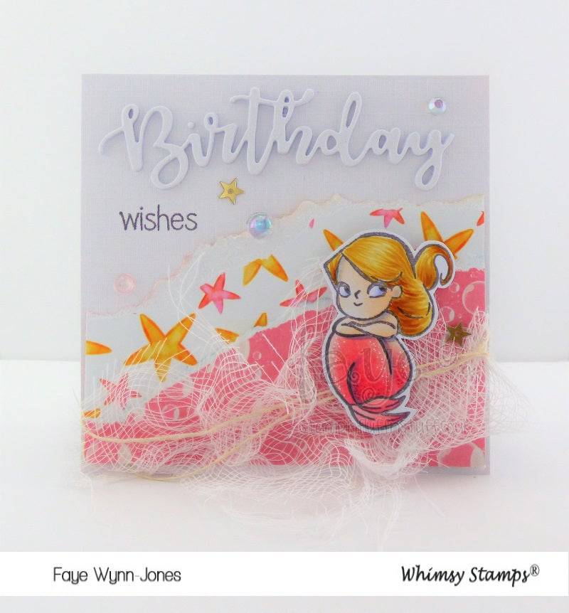 Birthday Word and Shadow Die Set - Whimsy Stamps