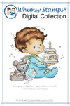 Birthday Baby Boy - Digital Stamp - Whimsy Stamps