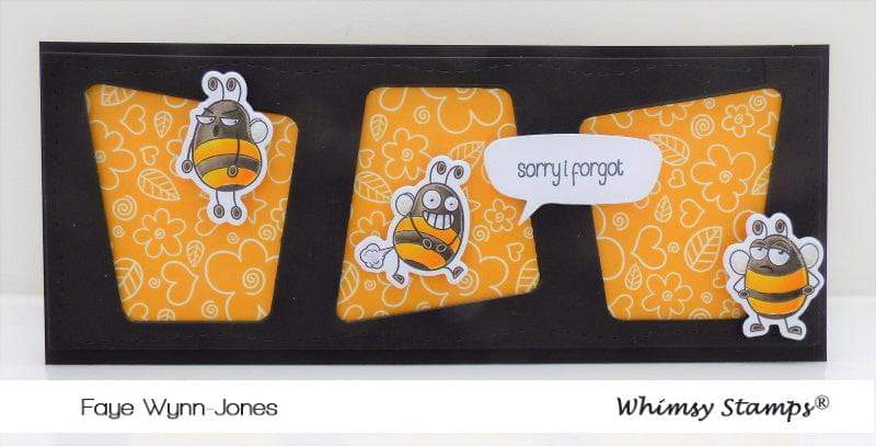 Bizzy Bees Clear Stamps - Whimsy Stamps