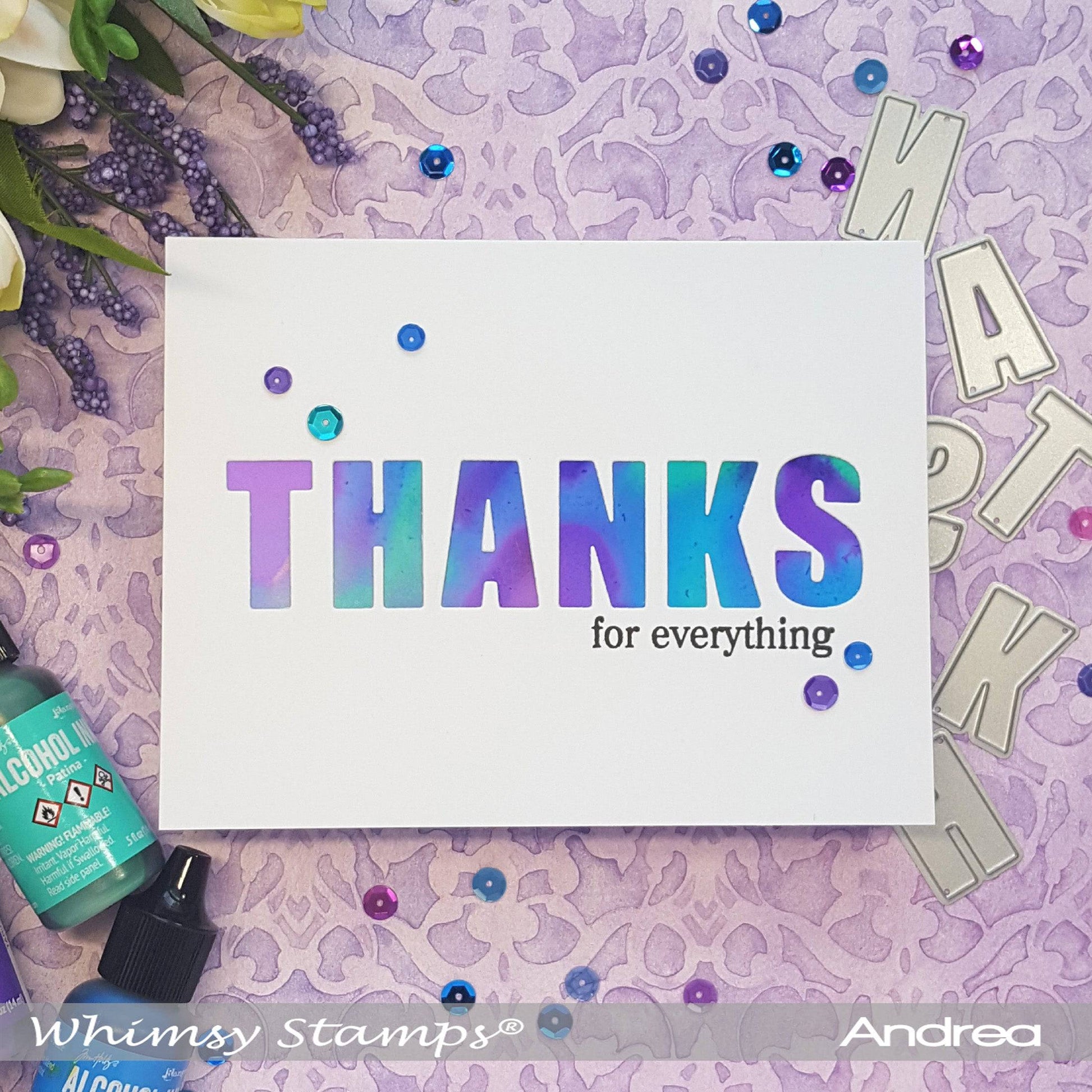 Bold ABC Die Set - Whimsy Stamps