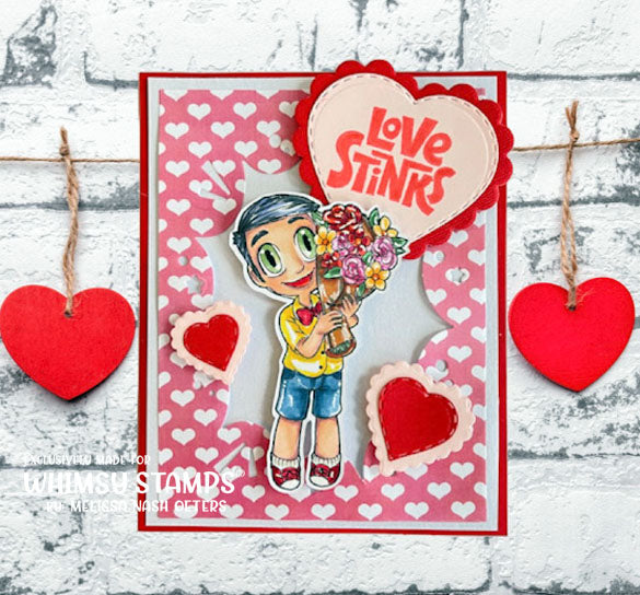 Bouquet Tobie - Digital Stamp - Whimsy Stamps