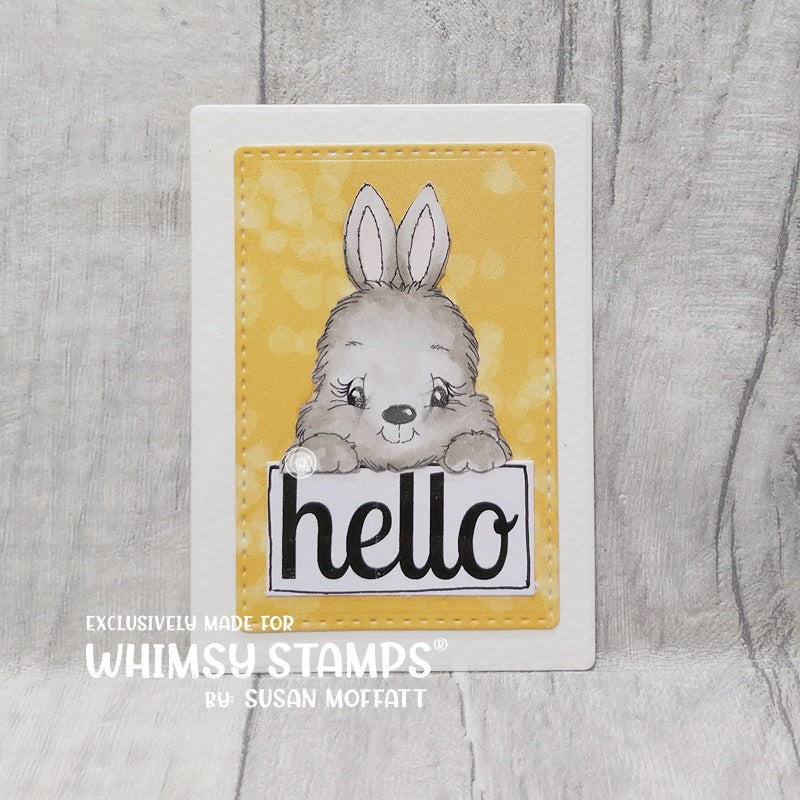 Bunny Spring Squares - Digital Stamp - Whimsy Stamps