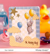Bunny Balloons Clear Stamps - Whimsy Stamps