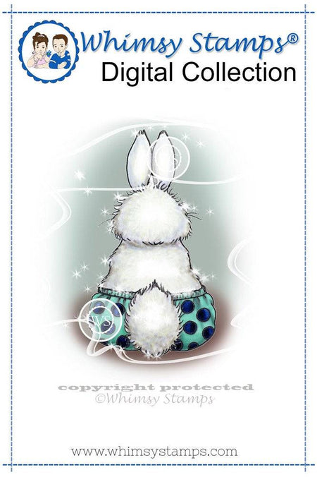 Bunny Boxer Bum - Digital Stamp - Whimsy Stamps