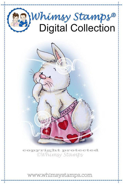Bunny Boxers - Digital Stamp - Whimsy Stamps