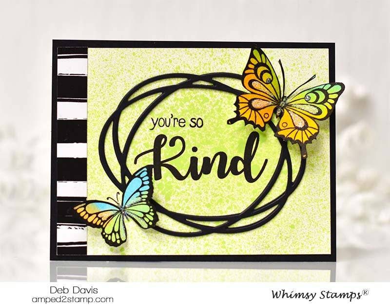 Butterflies Clear Stamps - Whimsy Stamps