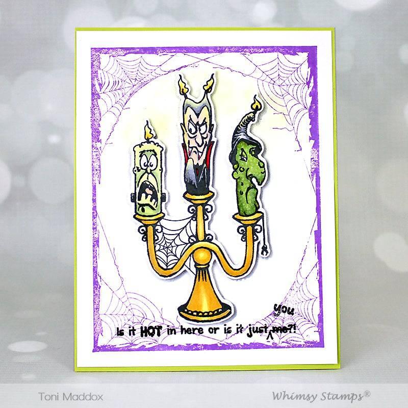 Candle Creeps Clear Stamps - Whimsy Stamps