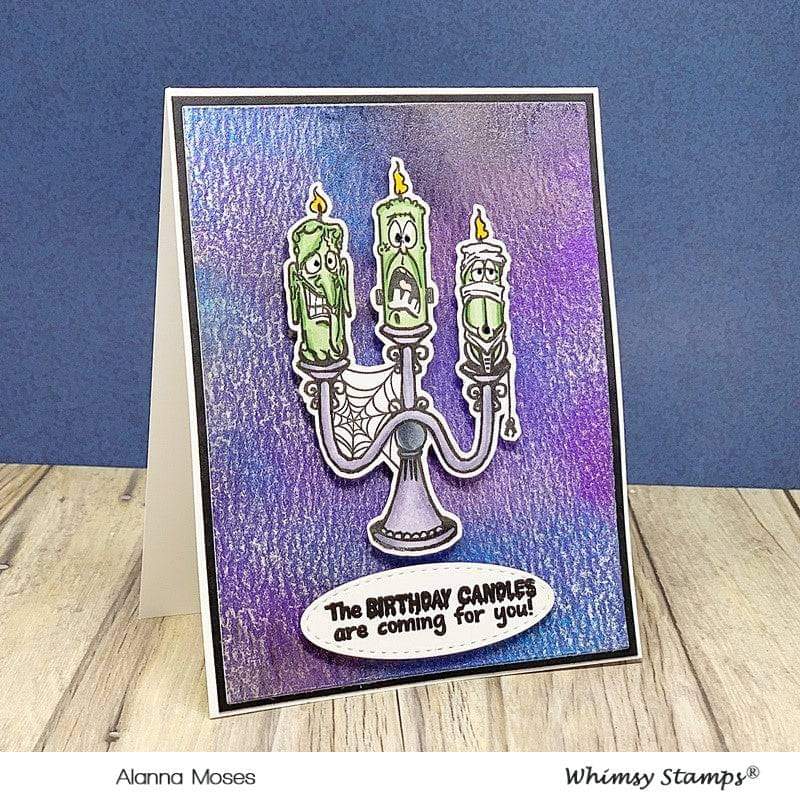 Candle Creeps Clear Stamps - Whimsy Stamps