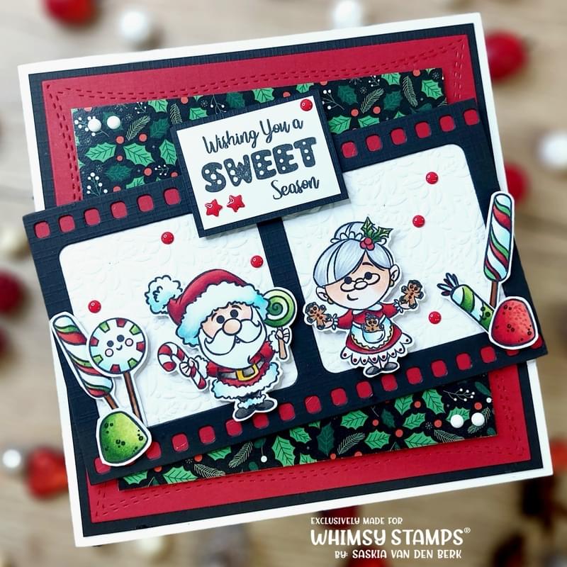 Candy Cane Lane Clear Stamps - Whimsy Stamps
