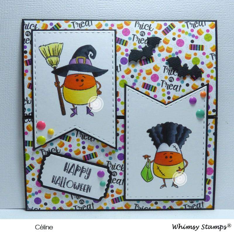 Candy Corn Dress Up Clear Stamps - Whimsy Stamps