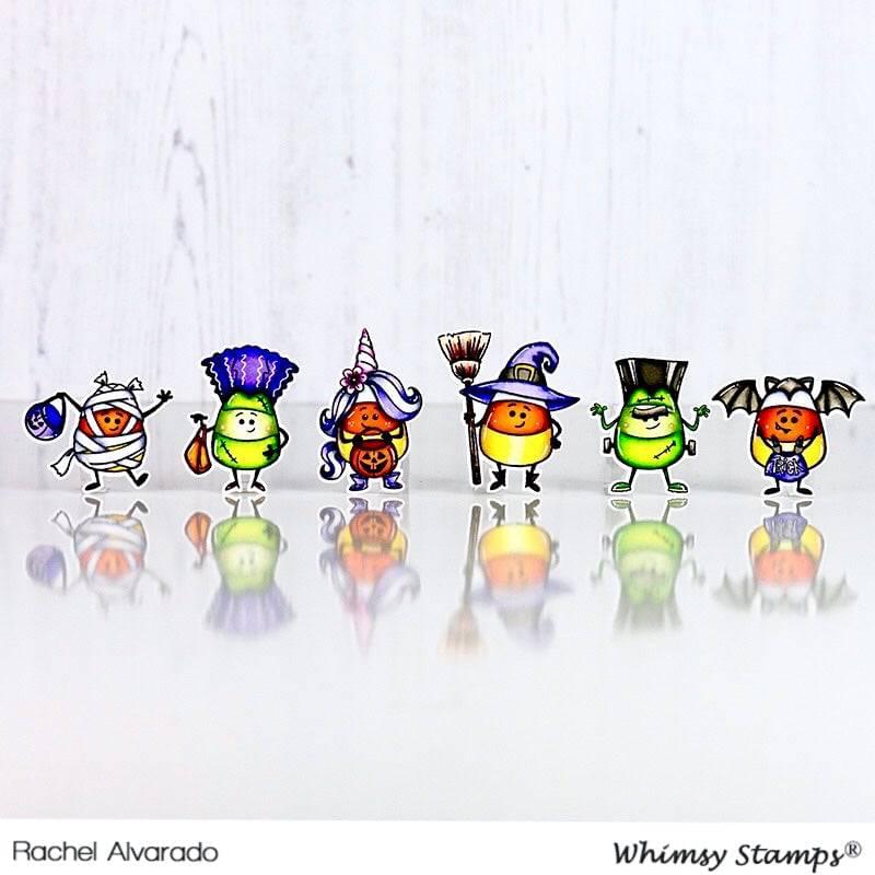 Candy Corn Dress Up Clear Stamps - Whimsy Stamps