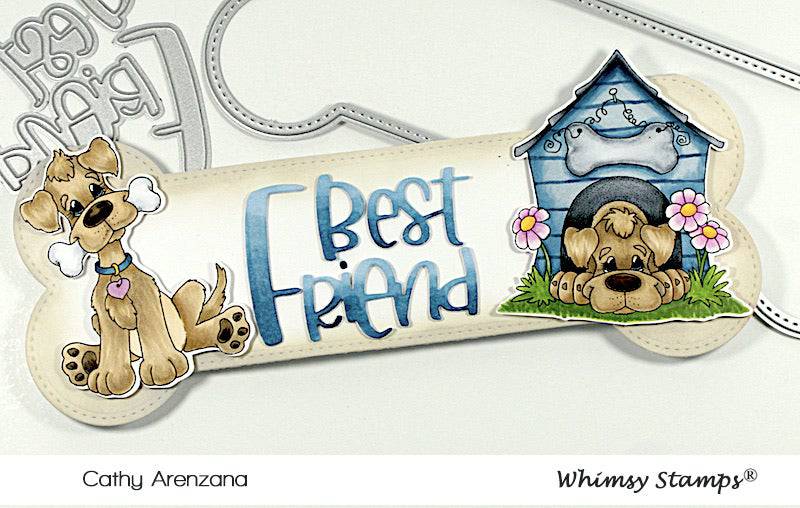 Best Friend Word Die Set - Whimsy Stamps