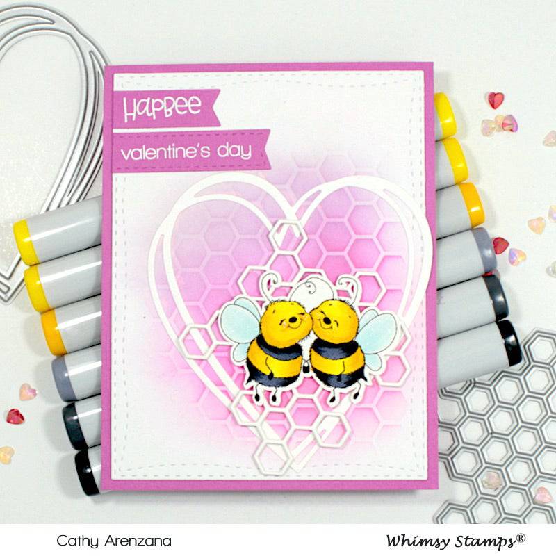 Honeycomb Pattern Die - Whimsy Stamps