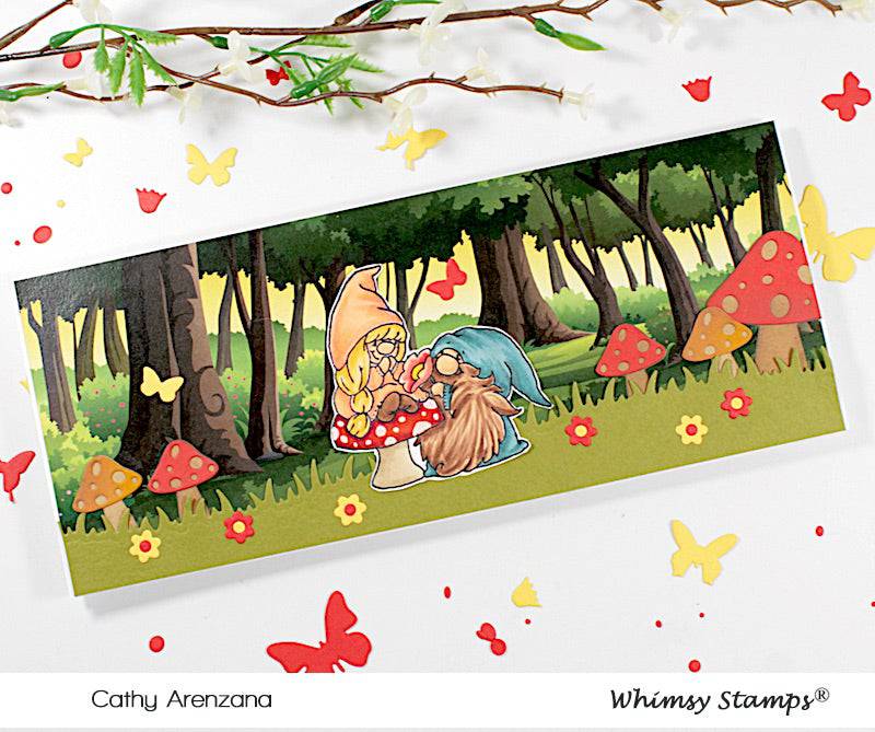 Slimline Paper Pack - Enchanted Forest - Whimsy Stamps