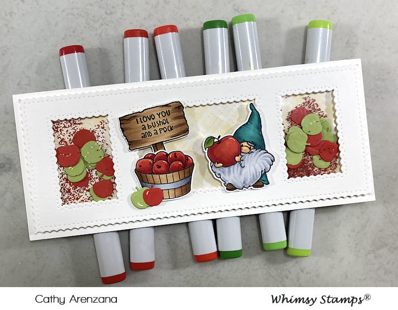 **NEW Gnome So Thankful Clear Stamps - Whimsy Stamps