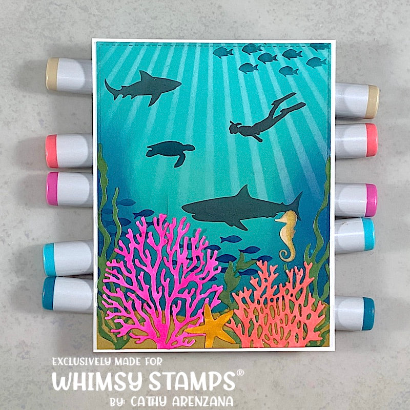 Ocean Stencil - Whimsy Stamps