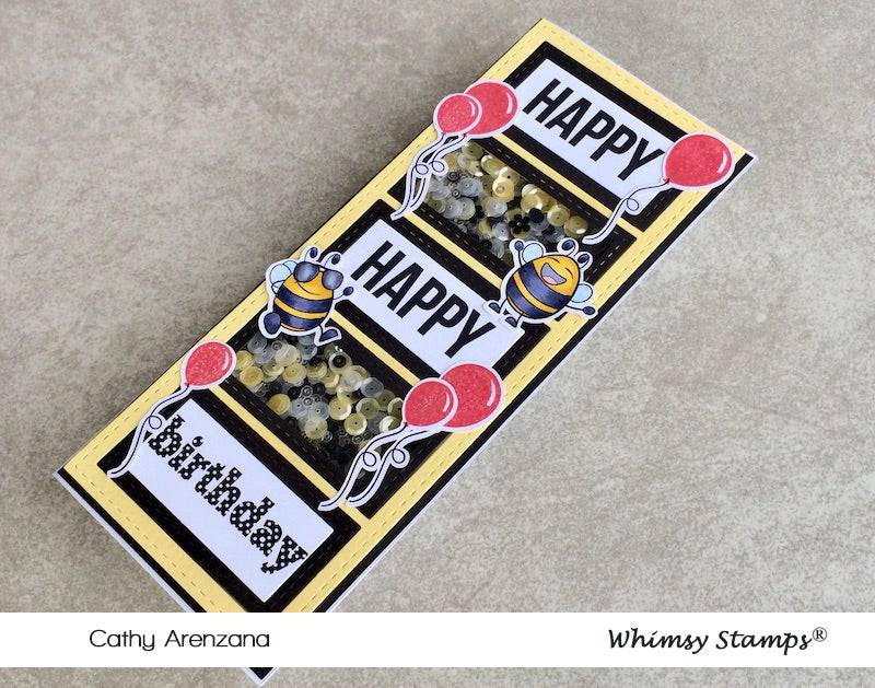 Bizzy Bees Clear Stamps - Whimsy Stamps