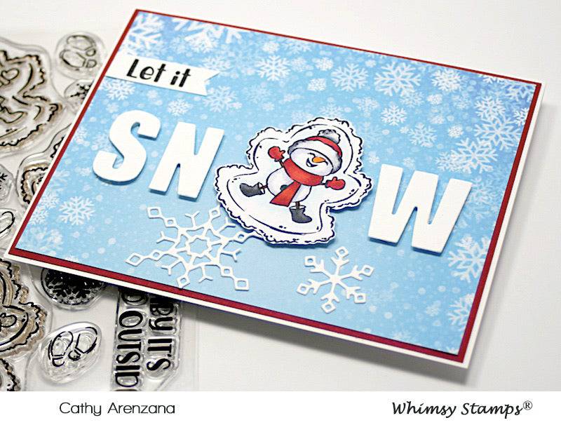 Snow Angels Clear Stamps - Whimsy Stamps