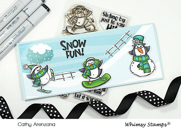 Slimline Paper Pack - Frozen - Whimsy Stamps