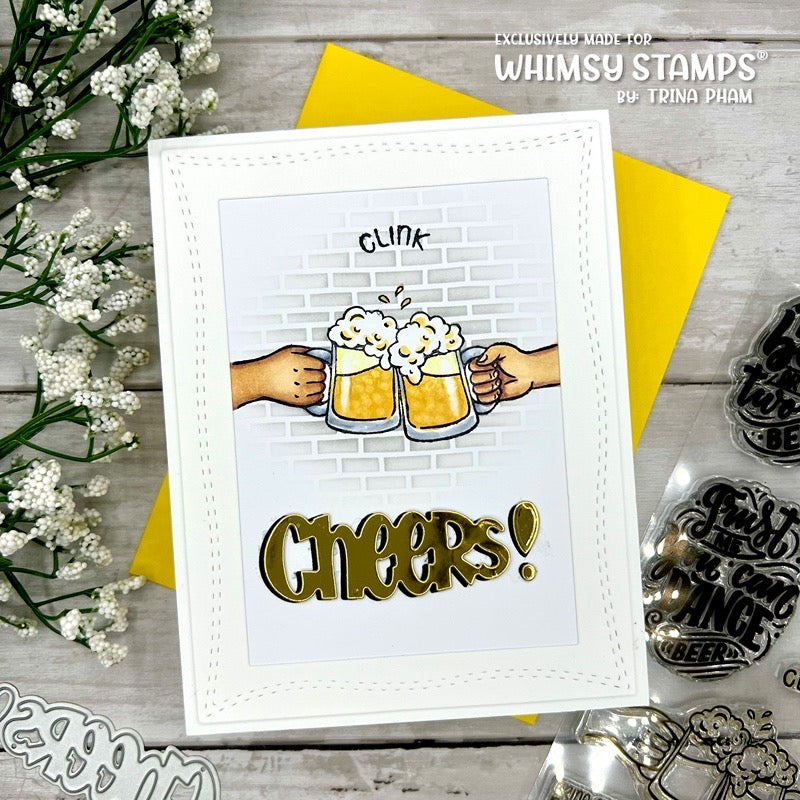 **NEW Cheers! Word Die Set - Whimsy Stamps