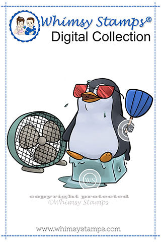 Chilly Penguin - Digital Stamp - Whimsy Stamps