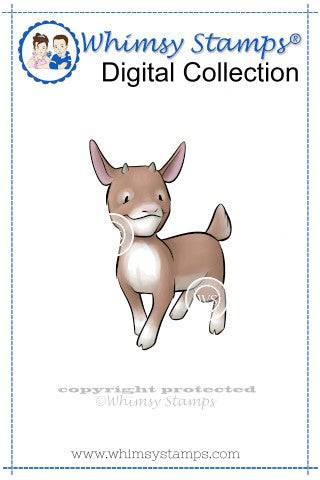 Chinese Zodiac Goat - Digital Stamp - Whimsy Stamps