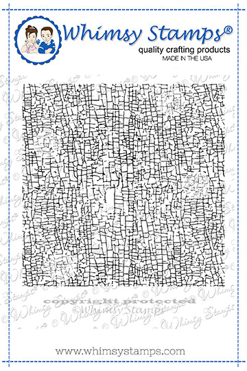 **NEW Chippy Paint Background Rubber Cling Stamp - Whimsy Stamps