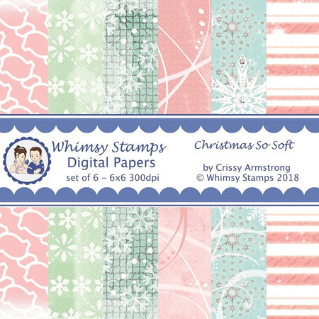 Christmas So Soft Papers - Digital Papers - Whimsy Stamps
