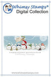 Christmas Bunny Row Extended - Digital Stamp - Whimsy Stamps