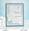Rain Drops Background Rubber Cling Stamp - Whimsy Stamps