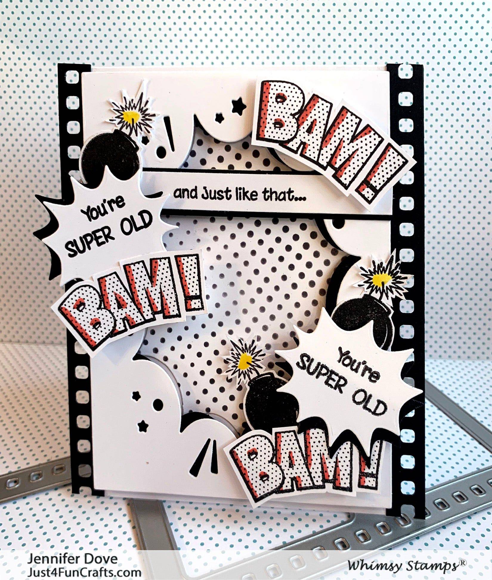 Comic Half-Tone Stencil - Whimsy Stamps