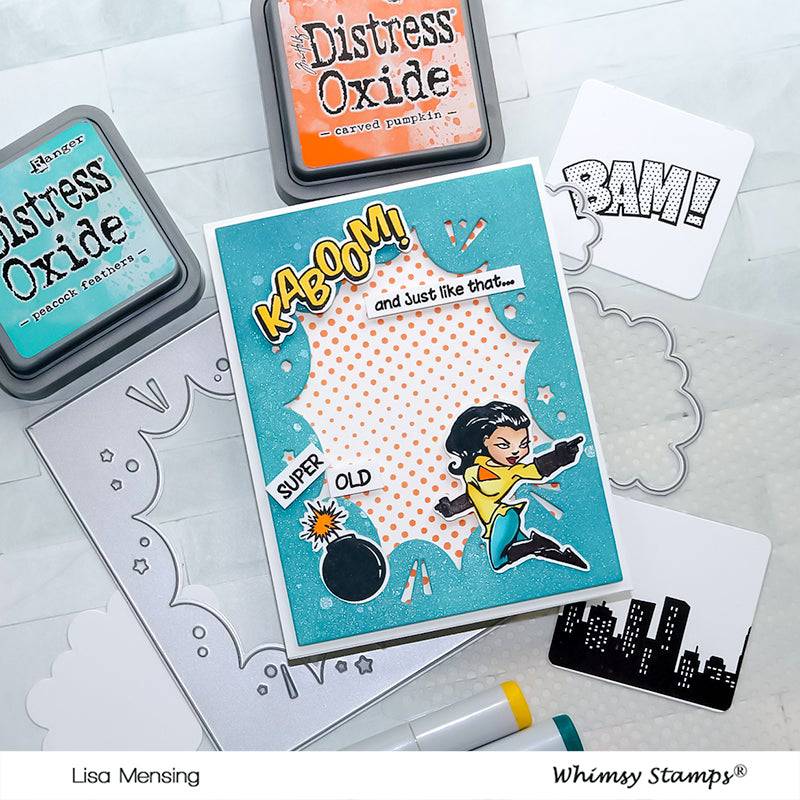 Comic Half-Tone Stencil - Whimsy Stamps