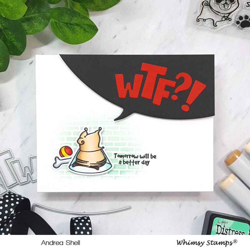 Comic Speech Bubbles Die Set - Whimsy Stamps