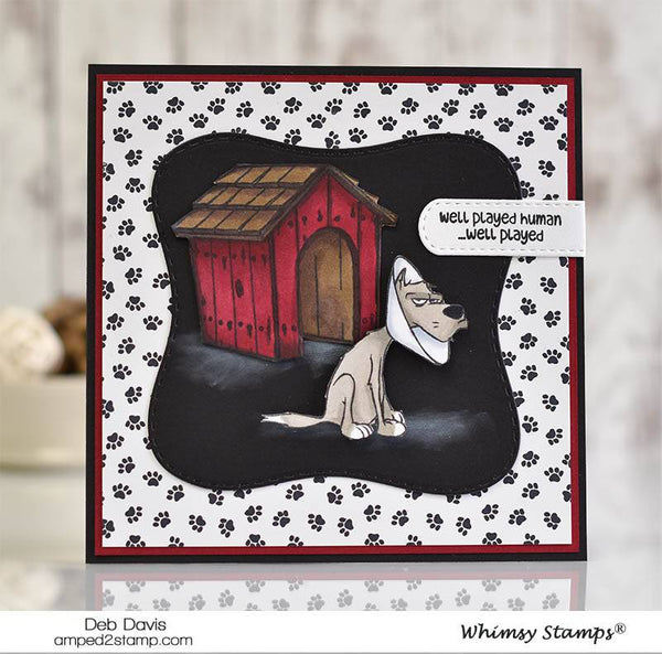 Cone of Shame Clear Stamps - Whimsy Stamps