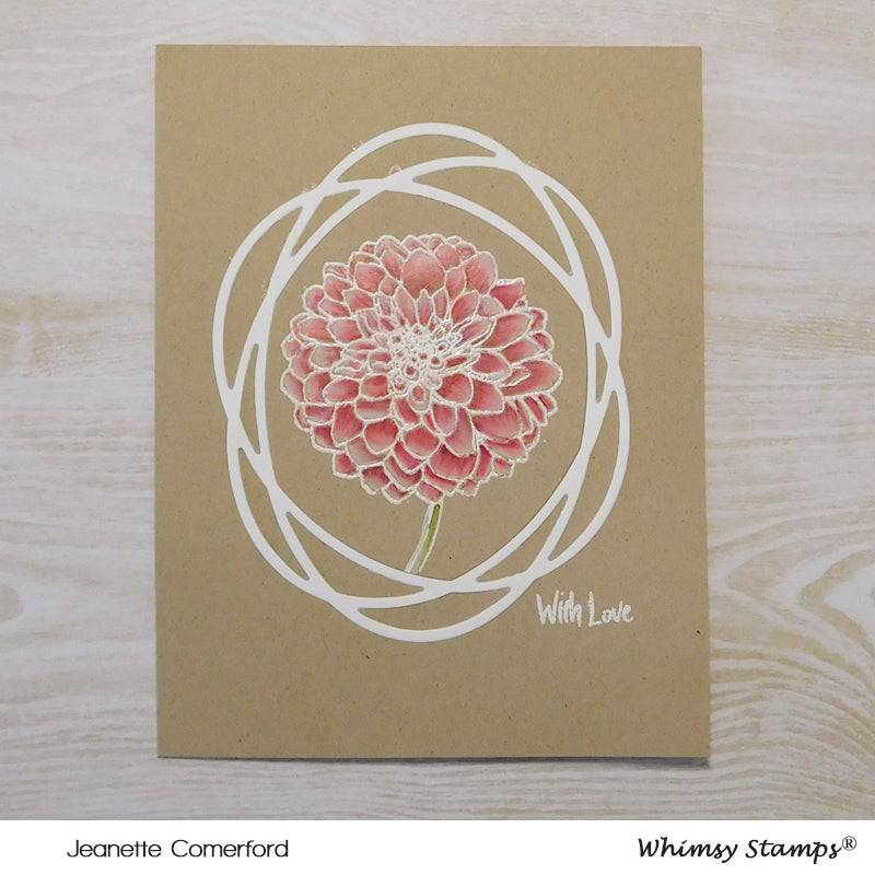 Connected Oval Frame Die - Whimsy Stamps