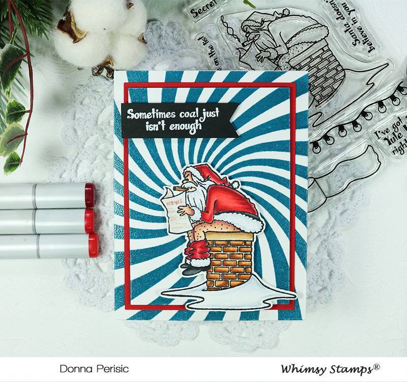 Cosmic Swirl Rubber Cling Stamp - Whimsy Stamps