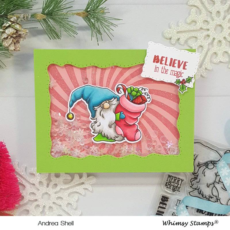 Cosmic Swirl Rubber Cling Stamp - Whimsy Stamps