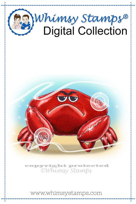 Crabby Cranston - Digital Stamp - Whimsy Stamps