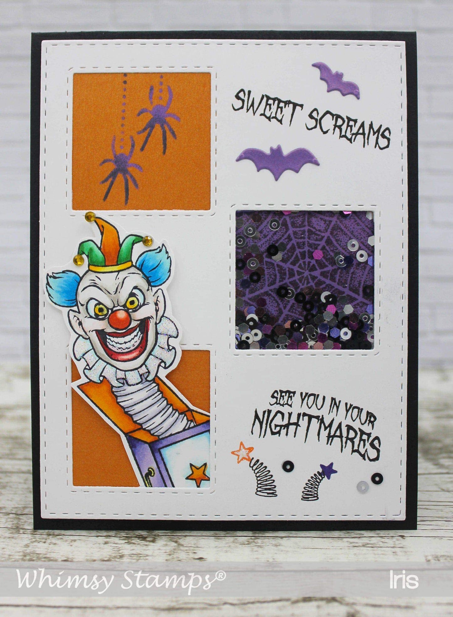 Creepy Clowns Clear Stamps - Whimsy Stamps