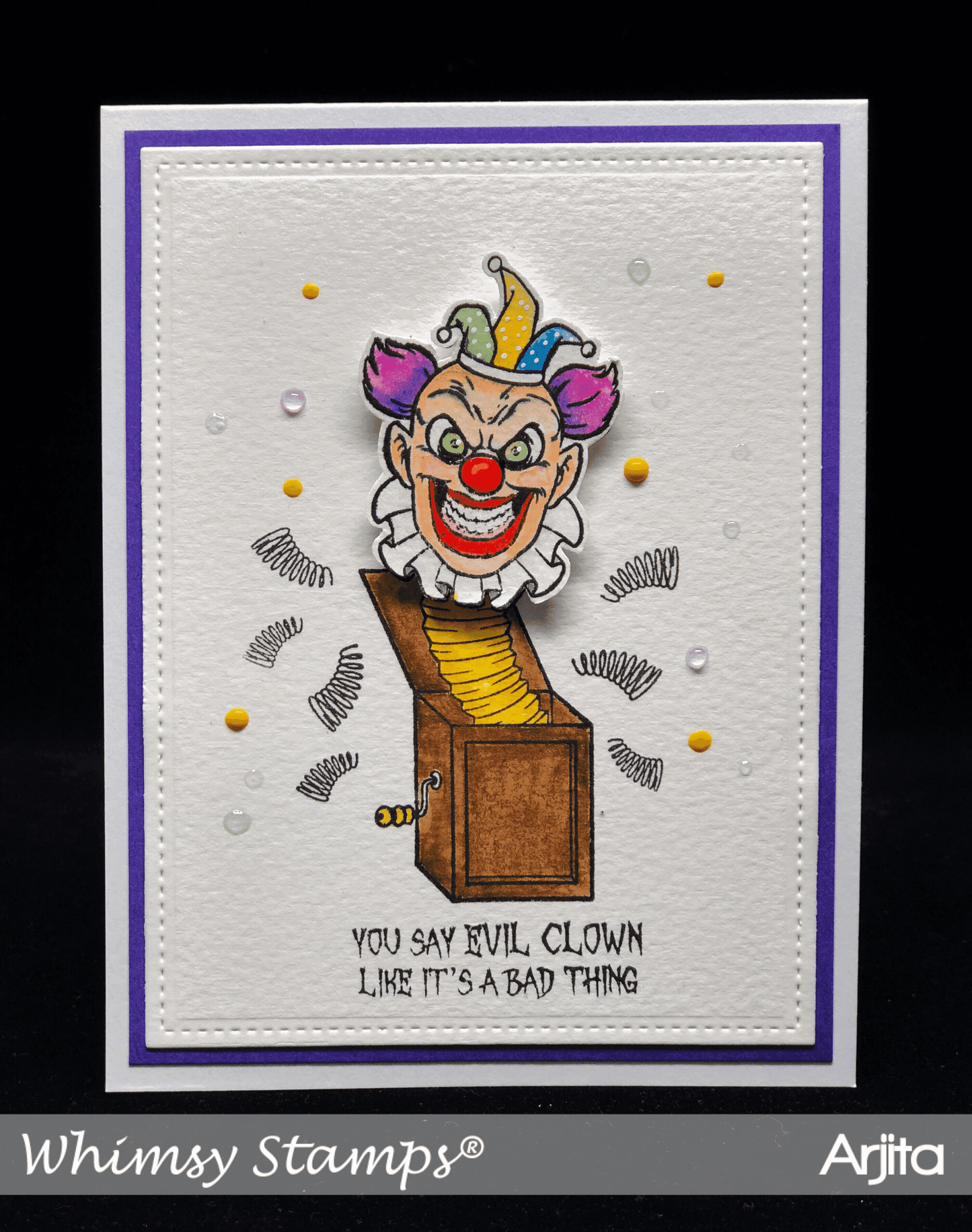 Creepy Clowns Clear Stamps - Whimsy Stamps