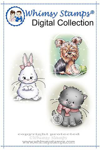 Critter Cuties - Digital Stamp - Whimsy Stamps