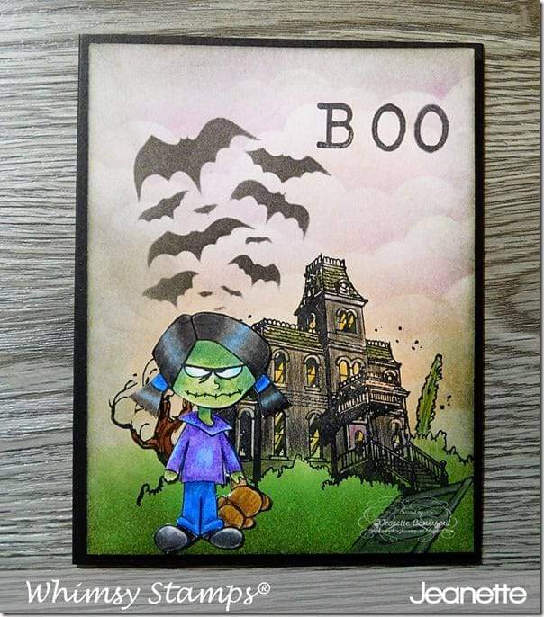 Cute But Psycho Clear Stamps - Whimsy Stamps