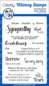 Deepest Sympathy Clear Stamps - Whimsy Stamps