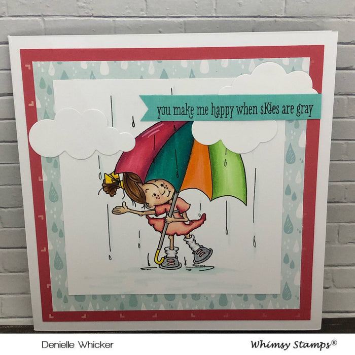 Rainy Day Smiles - Digital Stamp - Whimsy Stamps