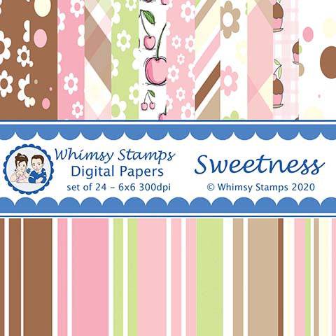 Sweetness Papers - Digital Paper - Whimsy Stamps