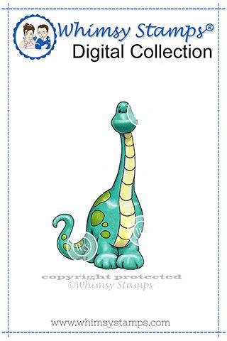 Dino Bronti - Digital Stamp - Whimsy Stamps