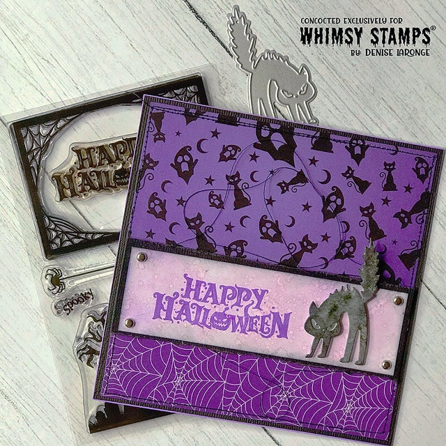 ATC Halloween Scene Clear Stamps - Whimsy Stamps